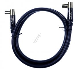 Delock Aerial Connecting Cable - Antenna Cable Iec Plug Angled > Iec Jack Angled Rg-6-u 1 M B