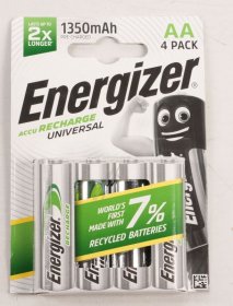 Energizer Aa size - Rechargeable Battery - Lr06 E301376007 Nimh Universal Rechargeable Battery Mignon (aa) 1350mah Precharged Chp 4 Pieces Energizer Aa size - Rechargeable Battery - Lr06 E301376007 Nimh Universal Rechargeable Battery Mignon (aa) 1350mah Precharged Chp 4 Pieces