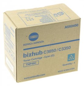 Konica Minolta Toner Cartridge - Tnp48c A5x0450 Toner Cyan C3350-c3850 10k Konica-minolta Konica Minolta Toner Cartridge - Tnp48c A5x0450 Toner Cyan C3350-c3850 10k Konica-minolta