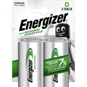 Energizer D size - Rechargeable Battery - E300322004 Nimh Akkumulator Power Plus Mono (d) 2500mah Chp 2 Stück Energizer D size - Rechargeable Battery - E300322004 Nimh Akkumulator Power Plus Mono (d) 2500mah Chp 2 Stück
