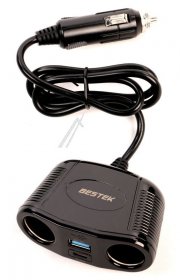 Dlh Cigarette Lighter Splitter - Dy-wu5345 Cigarette Lighter Power Strip 150w With Usb-c 30w And Usb-a 18w Dlh Cigarette Lighter Splitter - Dy-wu5345 Cigarette Lighter Power Strip 150w With Usb-c 30w And Usb-a 18w