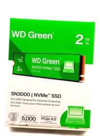 Western Digital Internal Ssd Drive - Wds200t4g0e-00cps0 Wd Green Sn3000 Nvme Ssd 2tb M 2 2280
