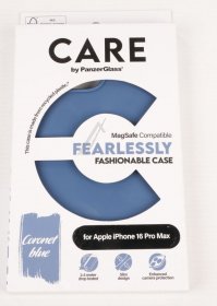 Panzerglass Leather Bag Gsm - 1384 Care By Panzerglass Fashionable Case Blue With Magsafe Iphone 24 Pro