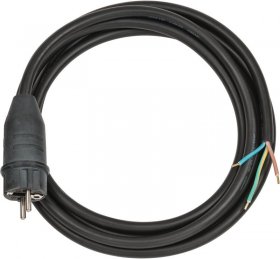 Brennenstuhl Mains Power Lead - Extension Cable 3m Black H07rn-f 3g1 5