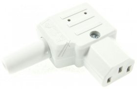 Bachmann Refrigerator Socket - C13 Right Angled Iec Socket - White Bachmann Refrigerator Socket - C13 Right Angled Iec Socket - White