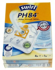 Melitta Vacuum Cleaner Bags - Swirl Dust Bags X4+1 Filter For Philips | Nilfisk