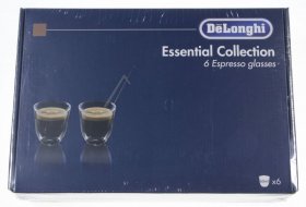 Cups - Dlsc300 5513296651 6 Espresso Glasses Essential Collection [Delonghi]