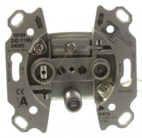 Wisi Aerial Outlet Sockets - Dd 11 M 0650 Multimedia-durchgangsdose, 10 Db, 1 StÜck, 3-loch, F-anschlu