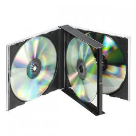 Vivanco Cd-organiser - Cd 4b Cd Jewel Case For Four Cd S, Black