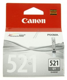 Canon Cartridge - Cli-521gy 2937b001 Canon Printhead Cartridge 9ml Grey Canon Cartridge - Cli-521gy 2937b001 Canon Printhead Cartridge 9ml Grey