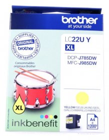 Brother Cartridge - Lc22uy Yellow Ink Cartridge