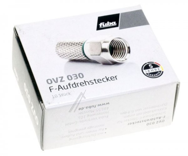 Fuba F-plug - Ovz 030-10 F-plug 6,8mm Hq Green, 10 Pcs.
