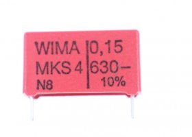 Wima Mks4 Pulse Capacitor - 0 15uf-630v Mks4j031505b00kssd Mks4-capacitor Rm=22 5mm Wima Mks4 Pulse Capacitor - 0 15uf-630v Mks4j031505b00kssd Mks4-capacitor Rm=22 5mm