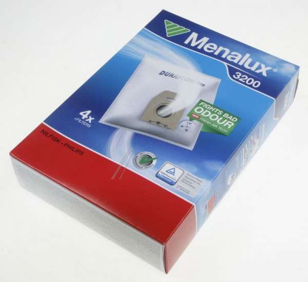 Vacuum Cleaner Bags - 3200 9001961490 3200 4 Bags+1mcf+1mf [Electrolux Aeg]