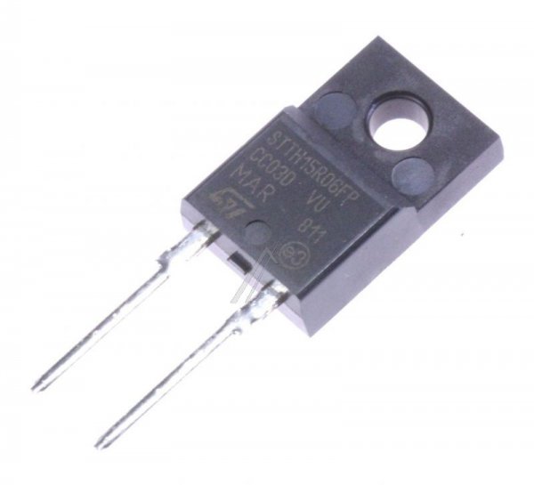 Stmicroelectronics Diode - Stth15r06fp Diode Ultra-fast 15a 600v To-220-2pins Replacement For R860pf2