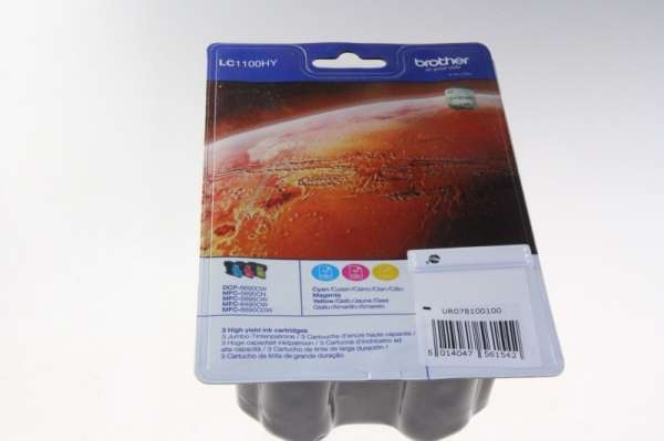 Brother Cartridge - Lc1100hyrbwbpdr Ink Cartridge Multipack Cmy 3x7 5ml