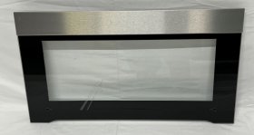 Oven outer Door - 140037378225 Front Glass Black Aeg 594x470m [Electrolux Aeg]