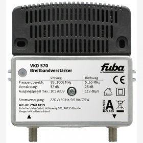 Fuba Indoor Amplifier - Vkd 370 Bk-verstÄrker, 32db