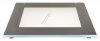 Oven Door - Front Glass Panel - Black Stainless Steel With Glued Plastic Profiles [Bosch Siemens]