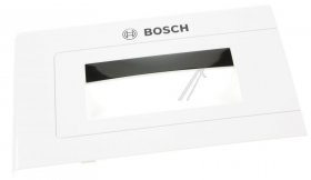 Handle - 12005693 Tray Handle-dispenser - White High Glossy Chrome [Bosch Siemens]