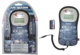 Ansmann Battery Tester - Energycheck Battery Tester For Common Batteries And Batteries With Lcd
