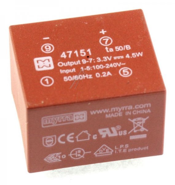 Myrra Ei30 Printtrafos With 1 Output - 31,7x21,8x26,7mm Myrra Print-netzteil Ei30, 3,3-vdc, 4,2w