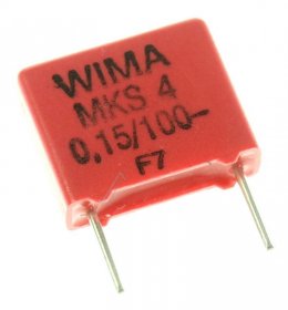 Wima Mks4 Pulse Capacitor - 0,15uf-100v Mks4-capacitor P=7,5mm 150nf Wima Mks4 Pulse Capacitor - 0,15uf-100v Mks4-capacitor P=7,5mm 150nf