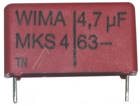 Wima Mks4 Pulse Capacitor - 4,7uf-63v Mks4-capacitor Rm=22,5mm -rohs-complaint-