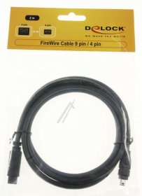 Delock Interface Connectors - 82589 Firewire Cable 9 Pin Male > 4 Pin Male 2m