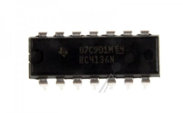 Texas Instruments Operational Amplifier Ic - Dip14 Ic