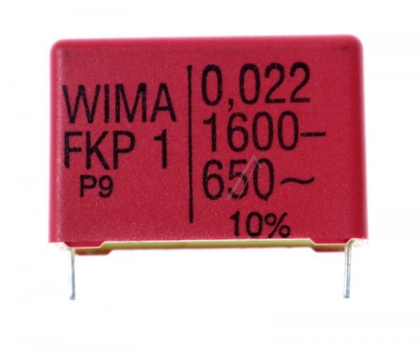 Wima Pulse Capacitors - 0 022uf-1600v Fkp1t022206b00kssd Fkp1 Pulse Capacitor Rm=27 5 -rohs Compliant-