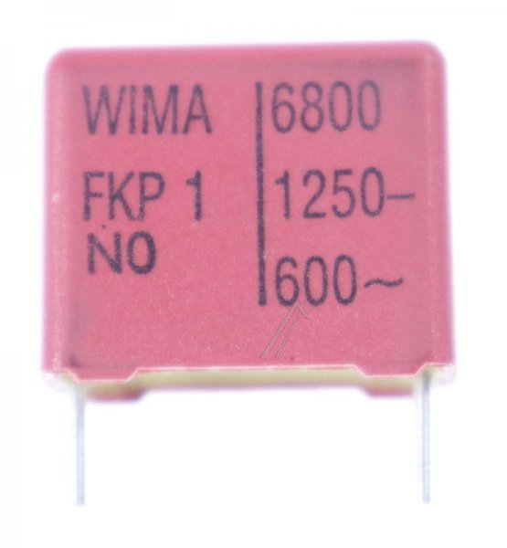 Wima Fkp1 Pulse Capacitor - 6800pf-1250v Fkp1-impulskondensator Rm=15 -rohs-konform-