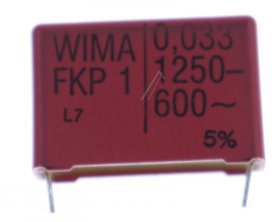 Wima Fkp1 Pulse Capacitor - 0,033uf-1250v Fkp1-impulskondensator Rm=27,5mm Wima Fkp1 Pulse Capacitor - 0,033uf-1250v Fkp1-impulskondensator Rm=27,5mm