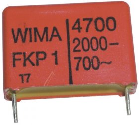 Wima Fkp1 Pulse Capacitor - 4700pf-2000v Cond Polypraimpuls. Rm22,5 -au Norme Rohs- Wima Fkp1 Pulse Capacitor - 4700pf-2000v Cond Polypraimpuls. Rm22,5 -au Norme Rohs-