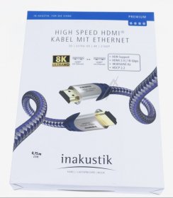 Inakustik Hdmi Highspeed Ethernet Plug/plug - Premium Ii High Speed Hdmi Kabel Mit Ethernet, 0,75m Inakustik Hdmi Highspeed Ethernet Plug/plug - Premium Ii High Speed Hdmi Kabel Mit Ethernet, 0,75m