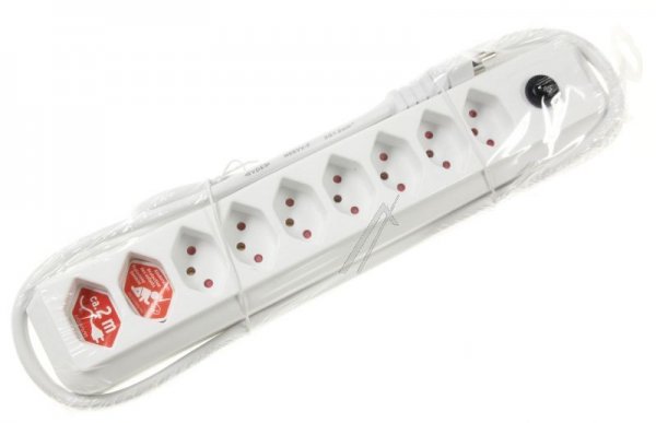 Brennenstuhl Nine-way Trailing Socket - Eco-line Steckdosenleiste 9-fach Weiss 2m *ch*