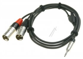 Xlr Plug/plug - Rywmm018 2x Xlr Plug- Ks 3,5mm Stereo 1,8m