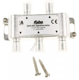 Fuba 4 Way Splitter Sat/terr/wb - Ohv 401 4 Way Splitter Sat, 4x Dc, 5-2400 Mhz