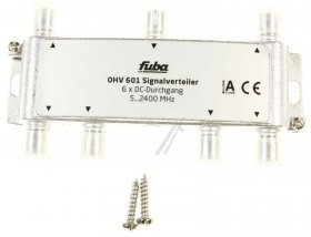 Fuba 6 Way Splitter Sat/terr/wb - Ohv 601 6 Way Splitter Sat, 6x Dc, 5-2400 Mhz