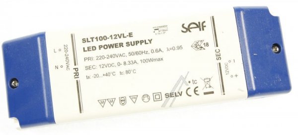 Self Led-driver - 12v-100w Led-treiber, Cv, 8,33a, Kompakt