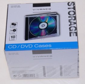 VIVANCO CD-Organiser CD CASE 10B CD / DVD CASES X10 31693