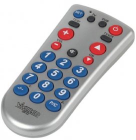 Vivanco Senior Remote Controls - Ur Z2 - 2in1 Tv-dvb Universal Remote Control Silver