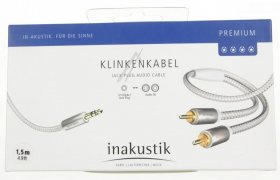 Inakustik Phono Plug-jack Plug - 004100015 Premium Jack Plug Audio Cable 1 5m Inakustik Phono Plug-jack Plug - 004100015 Premium Jack Plug Audio Cable 1 5m