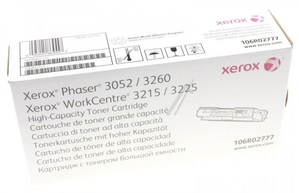Xerox Toner Cartridge - 106r02777 Toner Cartridge Black 3k
