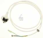 Mains Power Lead - 32032450 Power Cable 165cm-45-white-britain [Vestel]