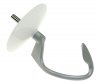 Kneader Hook - Kw712210 Dough Hook Without Bayonet Lock Aluminum With Retaining Ring [Delonghi]