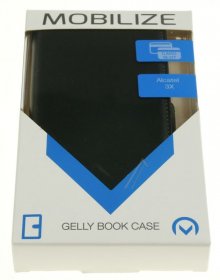 Mobilize Leather Bag Gsm - Mobilize Classic Gelly Wallet Book Case Adaptable For Alcatel 3x Black