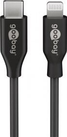 Goobay Data Cable Gsm - Lightning Usb-c Charge And Sync Lead 2m Black Goobay Data Cable Gsm - Lightning Usb-c Charge And Sync Lead 2m Black