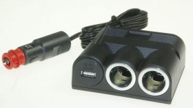 Cigarette Lighter Splitter - 7100-006 01 Cigarette Lighter Splitter 2 Cigarette Lighter Socket + 1 Usb