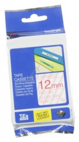 Brother Colour Cartridge - Tze132 Lettering Tape Red On Transparent 12mm-8m Laminated Brother